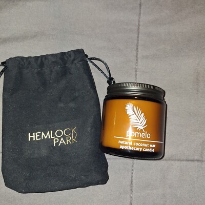 HEMLOCK PARK CANDLE - POMELO 4 OZ- NATURAL COCONUT WAX APOTHECARY CANDLE- NEW
