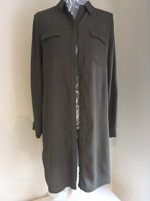 khaki utility shirt dress