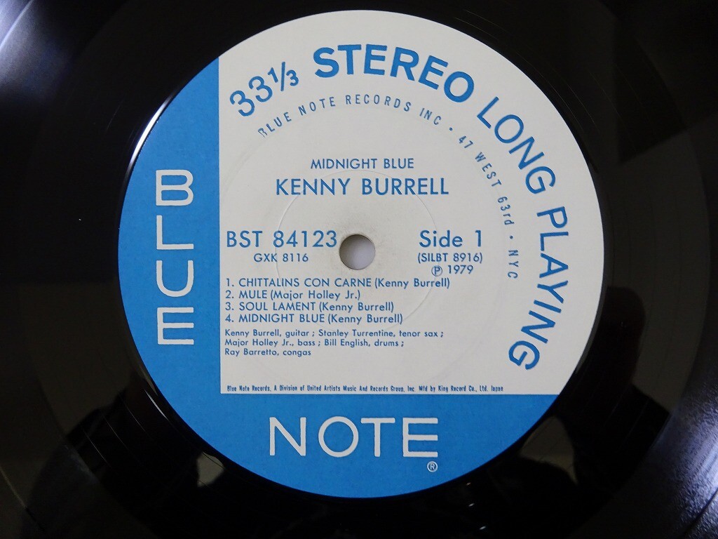 Kenny Burrell Midnight Blue Blue Note GXK 8116 Japan VINYL