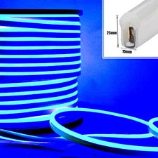 110V 15*25mm Waterproof LED Neon Rope Strip Lights Commercial Building Bar Decor