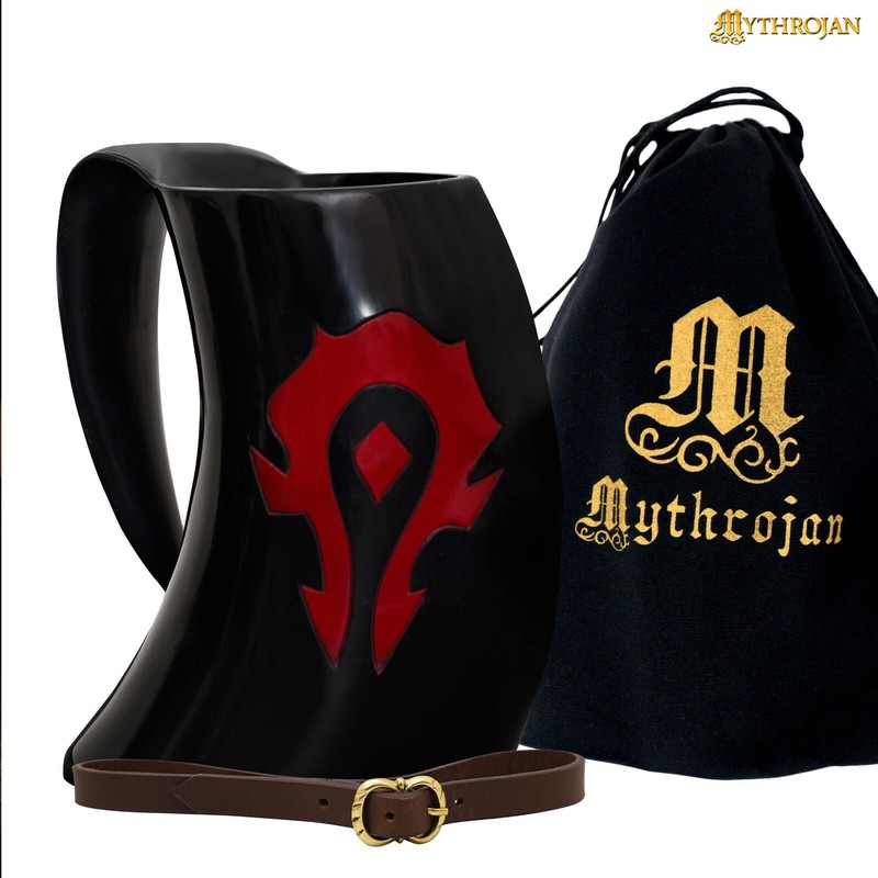 Viking Drinking Ox Horn Tankard  Wine Cup Beer Glass Unique Birthday Gift 600 ML