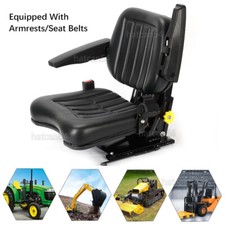 New Quality Universal Suspension Seat Tractor Dumper Forklift Mower Digger Black