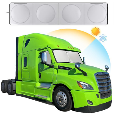 For Peterbilt 579 587 Semi-Truck Windshield Side Window Sun Shade UV Block Cover