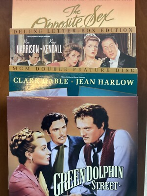 Lot of 4 MGM/UA Classics, Gable, Harlow, Harrison, Allyson, Turner Laserdiscs