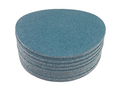 6'' Blue Zirconia Cloth Hook and Loop Sanding Discs (25 Pack, 40 Grit)