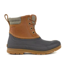 Muck Boots Women's Originals Duck Lace Tan/Dark Brown Leather Boots ODLW902