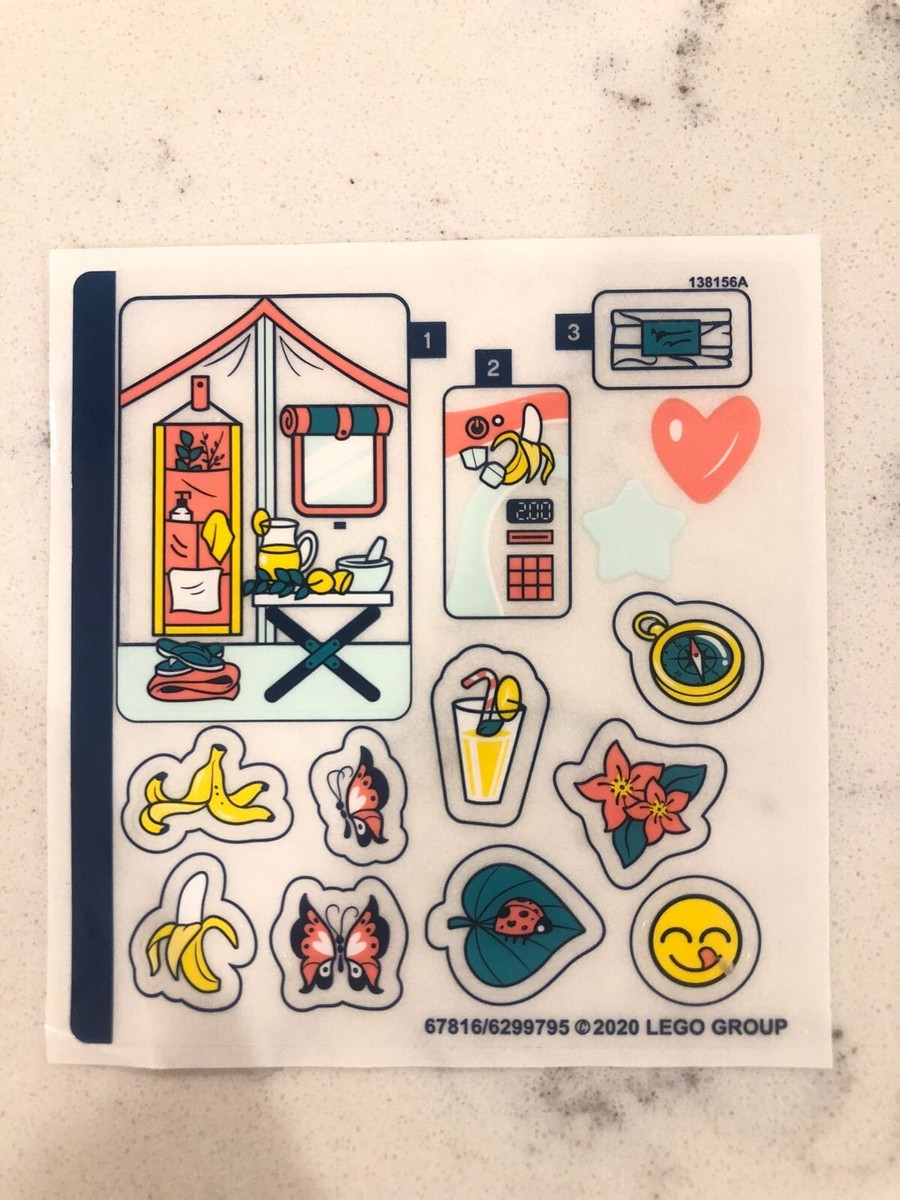 LEGO STICKER SHEET for 41437 Mia's Jungle Play Cube, New & Genuine