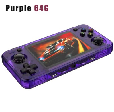 R36H Retro Handheld Konsole, Lila, ArkOS, 64GB, 10.000+ Spiele NEU&OVP