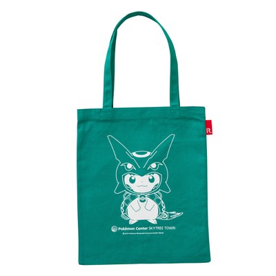 Pokemon Center Sky Tree Town Poncho Pikachu Rayquaza Rootote Tote Bag Red