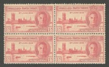 Somaliland Protectorate 1946 Victory 1a perf 13 1/2 MNH block of 4 SG 117 £44