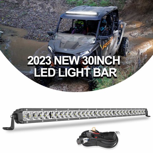 32" 14'' inch Slim LED Light Bar Single Row Spot Flood Combo Work Truck SUV ATV - Picture 27 of 29