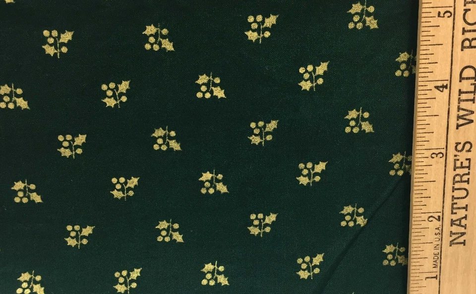 Fabric 6 Squares Pillows Christmas Tree Design & Hunger Green w/ Holly Backing - Image 4 of 4