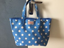 Sac Cath Kidston à pois blue et blanche