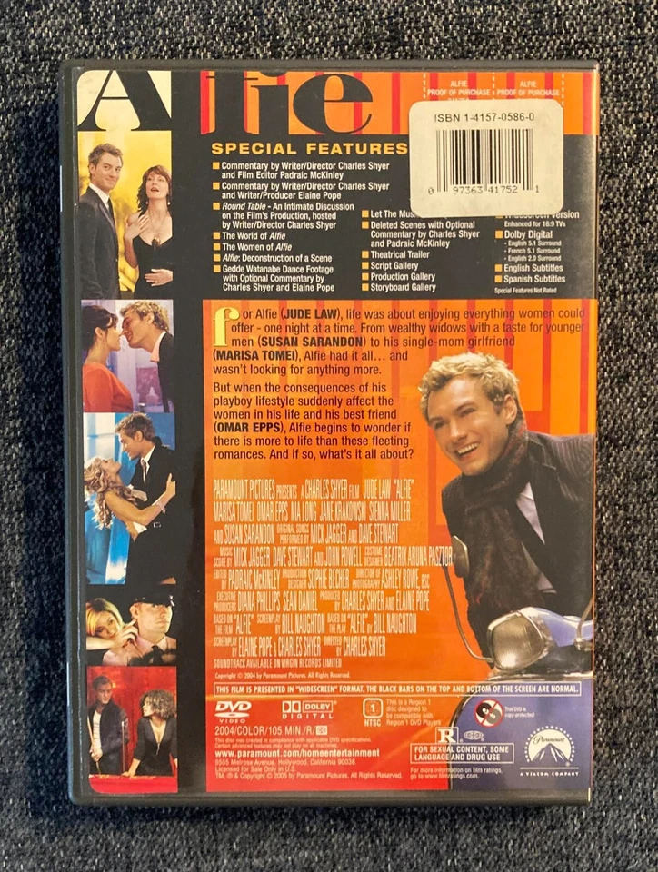 Alfie - DVD (2005) Widescreen. LIKE NEW! - Image 3 of 3