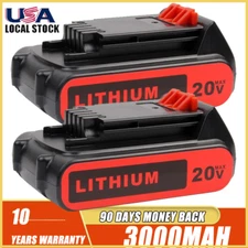 20V 3.0Ah Lithium Battery Replacement for Black  and Decker 20Volt Li-Ion LBXR20