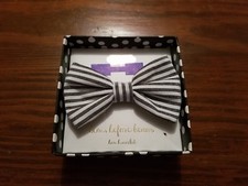 Navy Stripe Bow Bracelet by Mud Pie, "Bows before Beaus" NIB