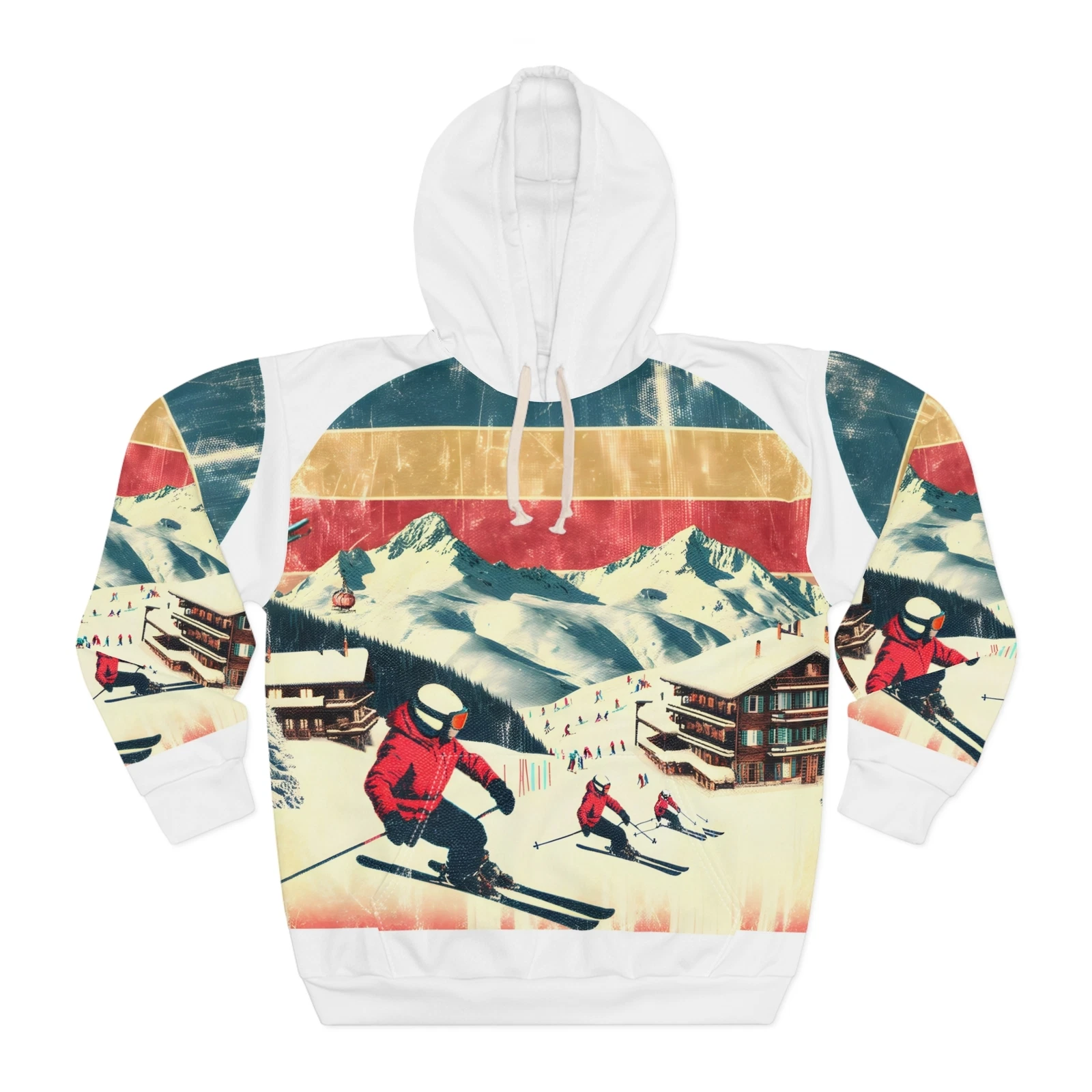 Jackson Hole Hoodie All Over Print Outdoor Apparel Travel Gear Snow Style