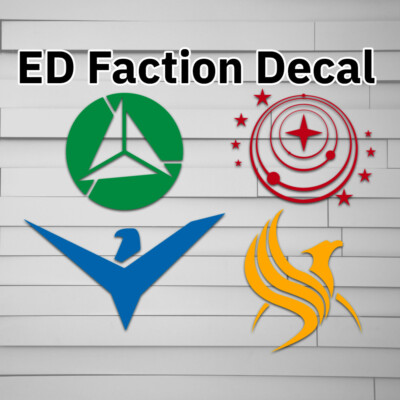 Elite Dangerous Faction Decal for Car laptop window tumbler water bottle compute