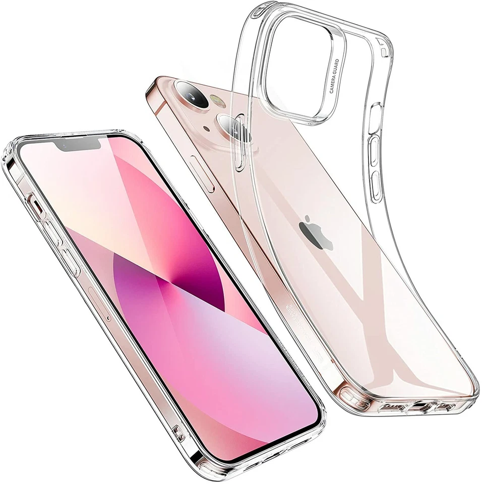 GÉNÉRIQUE Pour Apple Iphone 13 Coque Arrière Étui Gel Silicone Tpu Transparent