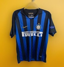 Nerazzurri Soccer Futbol Jersey Nike Pirelli 2018 #9 Mauro Icardi Mens M