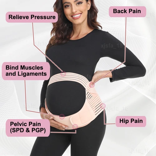 Schwangerschaft Bauch Bauch Band Umstandsband Bauch Taille Rücken Stützgürtel Bandage - Bild 8 von 33