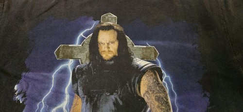 Vintage 90s 1997 The Undertaker WWF Graveyard Lightning Wrestling T Shirt Large - Picture 4 of 15