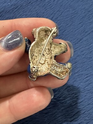 Ralph Lauren ブローチ　sterling silver 925 Vtg Ralph Lauren Sterling Silver 925 Blue Enamel USA Flag