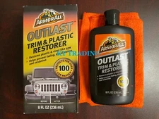Armor All OUTLAST TRIM & PLASTIC Vinyl Rubber RESTORER for Cars Truck Boat ~8oz 
