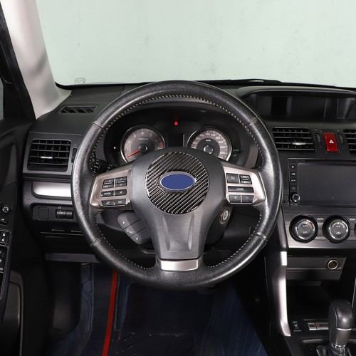 Pegatina central de volante de fibra de carbono suave para Subaru Forester 2013-2018 - Imagen 8 de 15