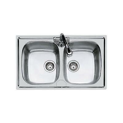 FOSTER 1886160 LAVELLO 2 VASCHE S1000 STD ACCIAIO INOX 86 CM