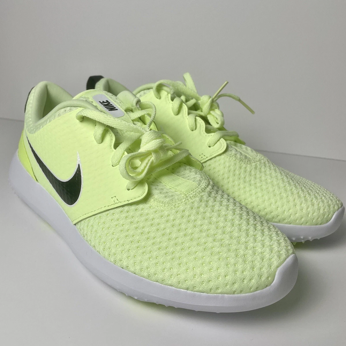 NEW Nike Roshe G Golf Shoes Volt Neon Yellow Black CD6065 701 Size 9 Mens