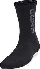 Under Armour - Kids 3-Maker 3Pk Mid Socks, Color Black 001 , Size: Medium
