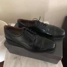 Rockport Men's Dress Barrister Oxfords APM 25011 Black Leather Lace Up SIZE: 9.5