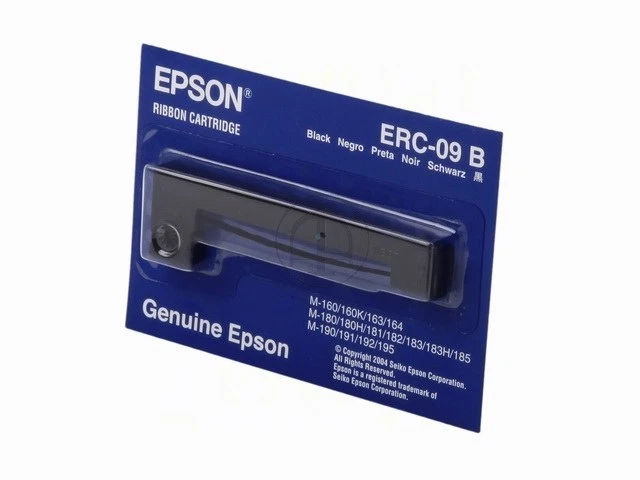 10 x Original Epson ERC-09B Ribbon Black Ink Ribbon C43S015354 ERC09B - Image 3 of 4