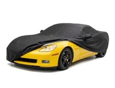 Black Custom Fit Car Cover for 2005-2013 Chevy Corvette C6