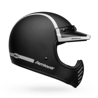 Vollständiger Helm Bell Moto-3 Fasthouse Old Road Matte/Gloss Black/White