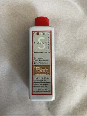CHI Ionic Shine Shades 6CM Liquid Hair Color 3 oz Ammonia Free Permanent Dye