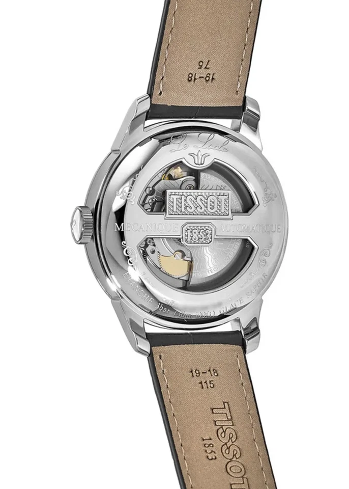 TISSOT Le Locle Powermatic 80 Automatic Silver Dial Leather Strap Men's Watch - Image 3 of 3