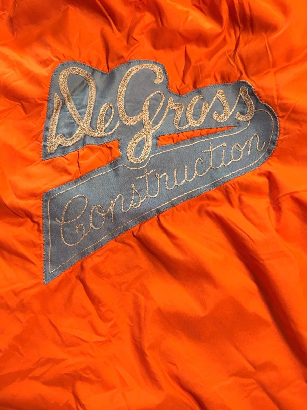 Westark Windbreaker Buccaneer Orange Nylon Snap Jacket DeGross Construction image 3