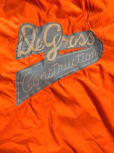 Westark Windbreaker Buccaneer Orange Nylon Snap Jacket DeGross Construction image 3