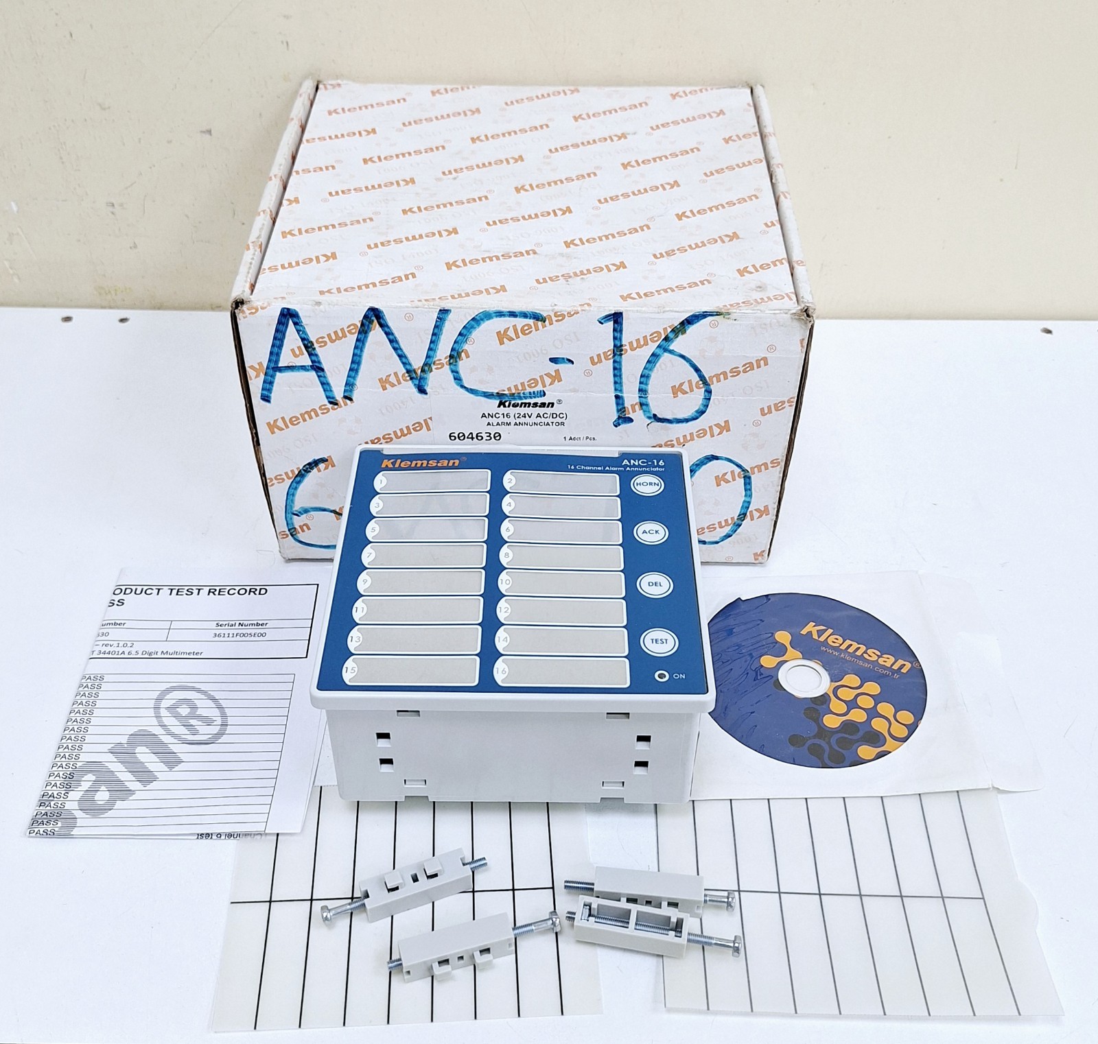 Klemsan ANC-16 / 604630 / 16 Channel Alarm Annunciator 24V AC/DC