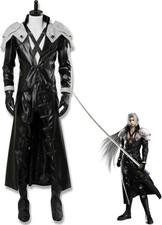 Final Fantasy 7 Sephiroth Costume Cosplay Outfit XXL Size Men s Unused