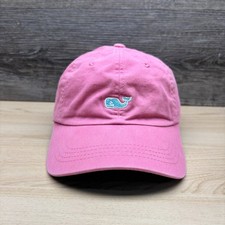 Vineyard Vines Hat Cap Strap Back Pink Whale Logo Preppy Beach Summer Girls