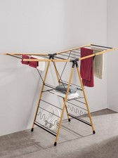 Wäscheständer aus Natur Holz 148x111x55cm Heine schwarz-natur - 14.70