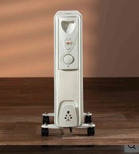 Daewoo 2000W White Oil Filled Radiator with Thermostat and Temperature Control