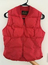 Eddie Bauer Boy/Kids Down VEST Bright Red Size S BX410