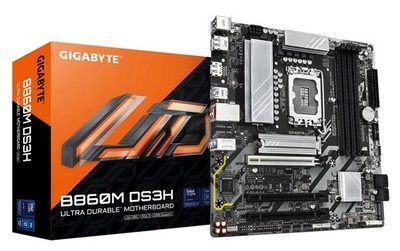 GIGABYTE B860M DS3H mATX Mainboard Sockel 1851 DP/HDMI