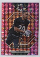 2023 Panini Mosaic Rookies Pink Camo Mosaic Prizm DJ Turner #315 0y59