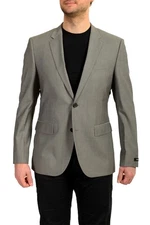 Hugo Boss Men's "TheGrand1/Central1US" 100% Wool Two Button Blazer US 40R IT 50R
