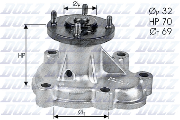 Wasserpumpe MotorküHlung Dolz O131 FüR S93 CC Opel Astra T92 S83 Corsa TR Vectra-image